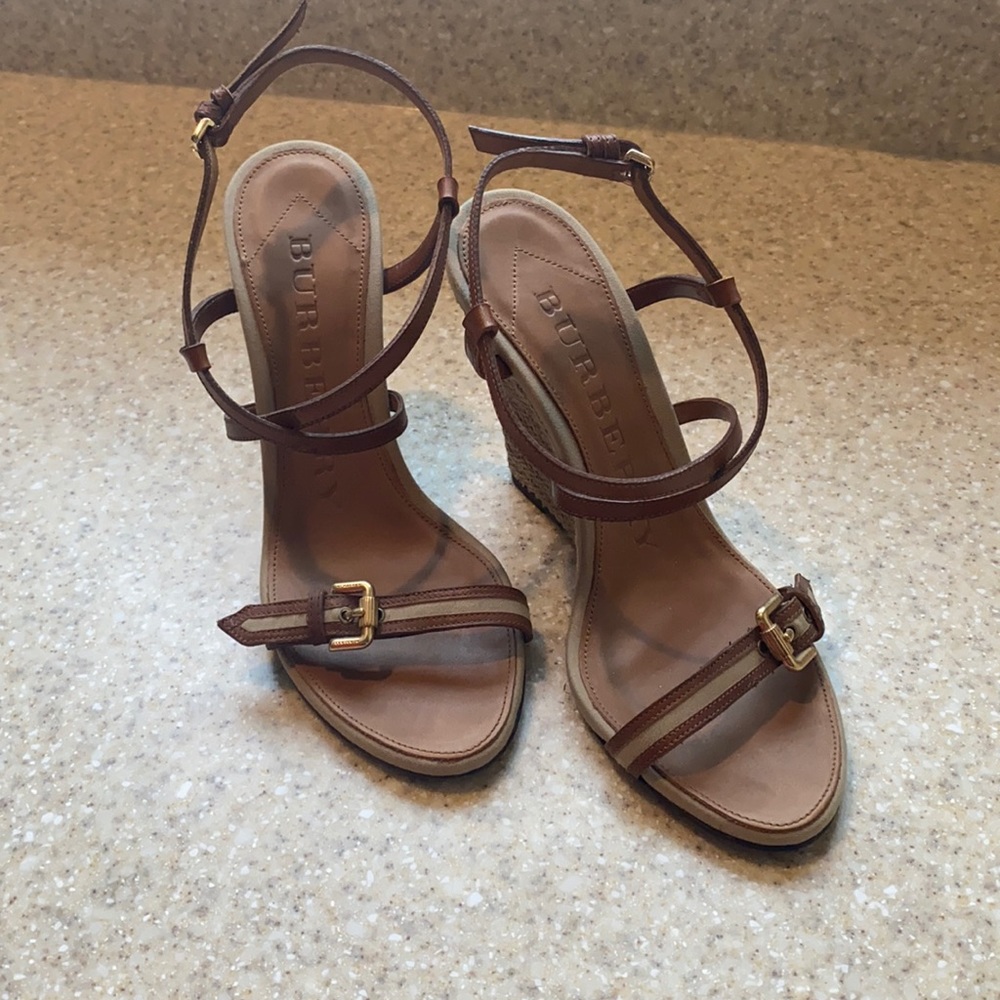 Burberry wedges.